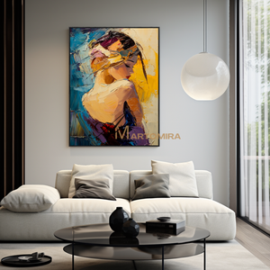 Woman In Gold Painting | Portrait Of A Beautiful Woman | Decorative Wall Art | Wall Decorations #AP134