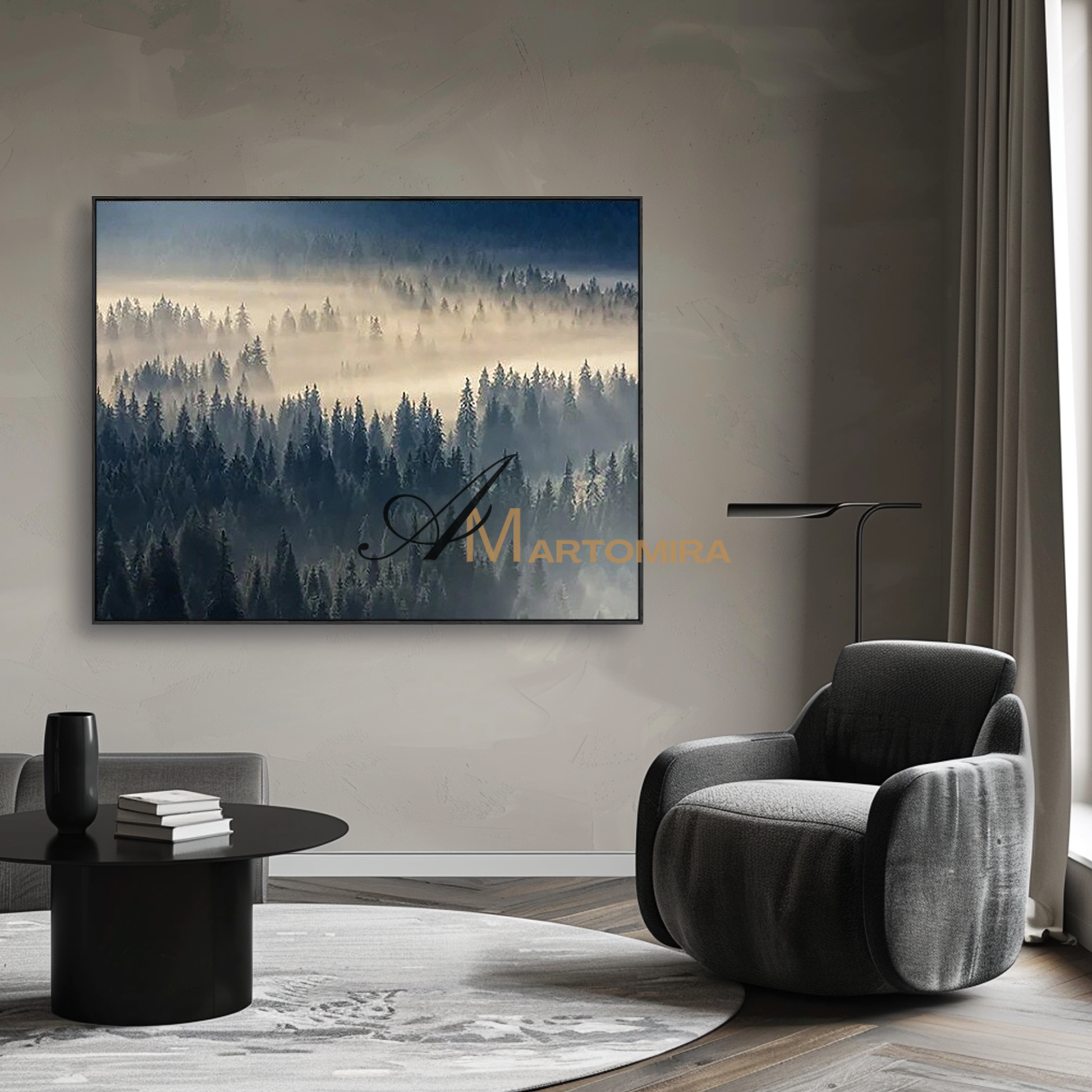 Landscape Wall Art | Forest Wall Art | Landscape Wall Art For Living Room | Modern Art #MF125