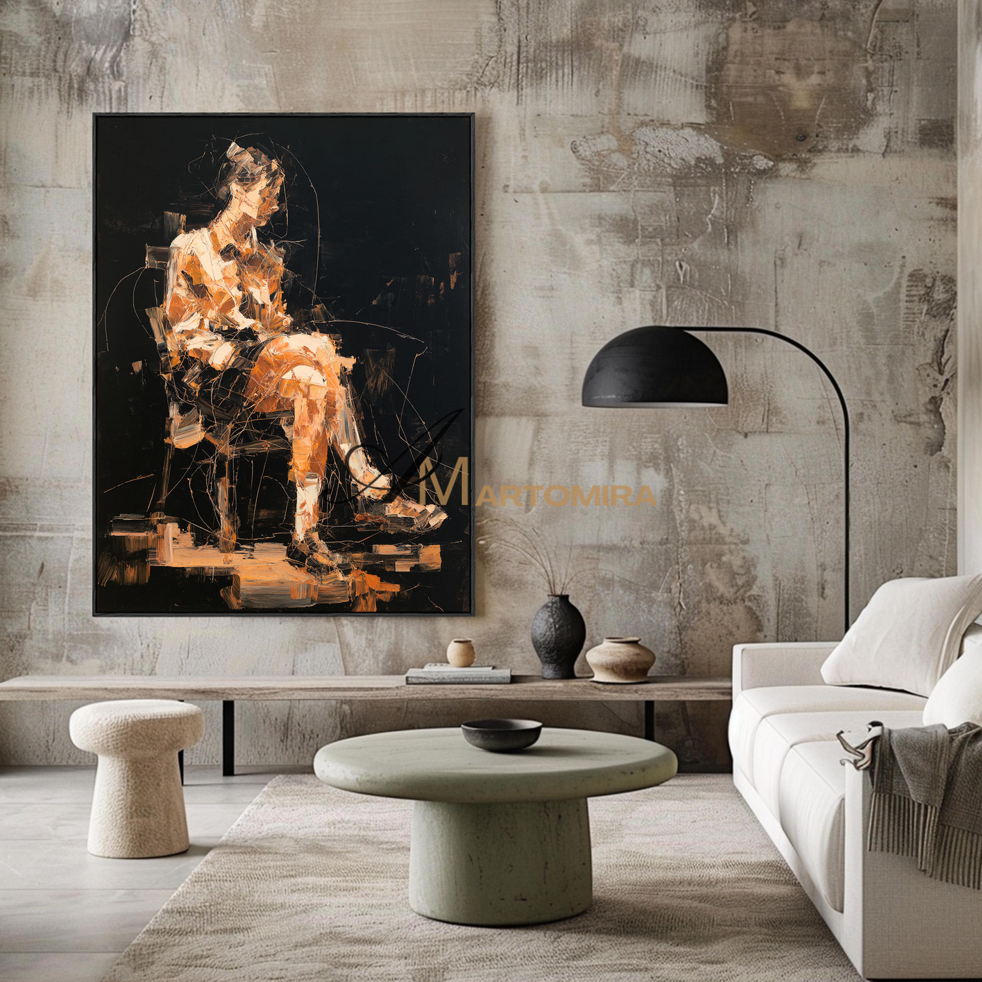 Abstract Canvas Art | Abstract Woman Painting | Feminine Wall Art For Bedroom | Abstract Art Paintings #AP122