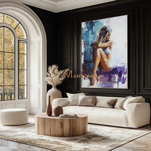Painting Art Woman | Emotional Artwork | Women'S Body Painting | Modern Wall Decor Art #AP120
