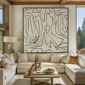 Geometric Wall Art | Abstract Minimalist Art | Minimalist Wall Art For Living Room  #MF142