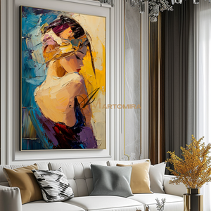 Woman In Gold Painting | Portrait Of A Beautiful Woman | Decorative Wall Art | Wall Decorations #AP134