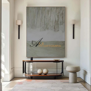 Large Abstract Wall Art | Green Wall Art | Contemporary Living Room Wall Decor #MF100