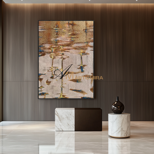 Abstract Wall Art | Modern Contemporary Wall Decor | Brown And Beige Wall Art | Large Wall Art #MF091
