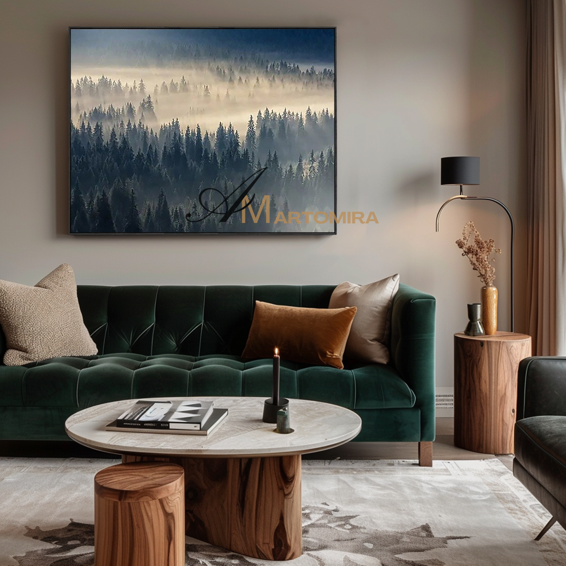 Landscape Wall Art | Forest Wall Art | Landscape Wall Art For Living Room | Modern Art #MF125