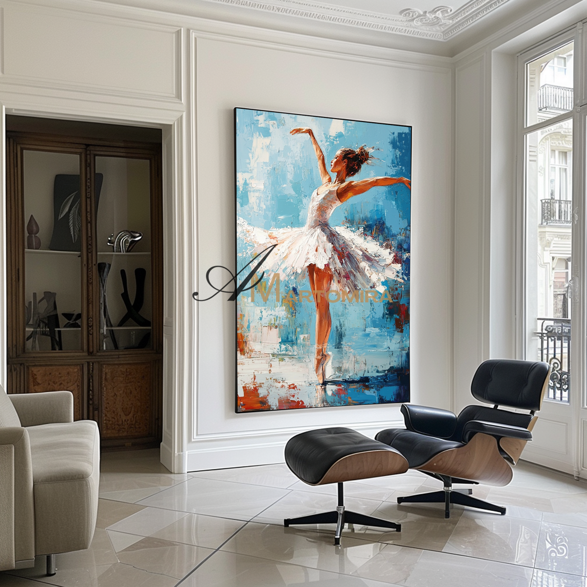 The Dance Painting | Women Painting | Painting Of A Dancer | Feminine Wall Art For Bedroom #AP127