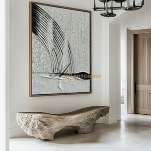 Minimalist Wall Art | Abstract Geometric Art | Black And White Wall Art | Neutral Wall Art #MF144