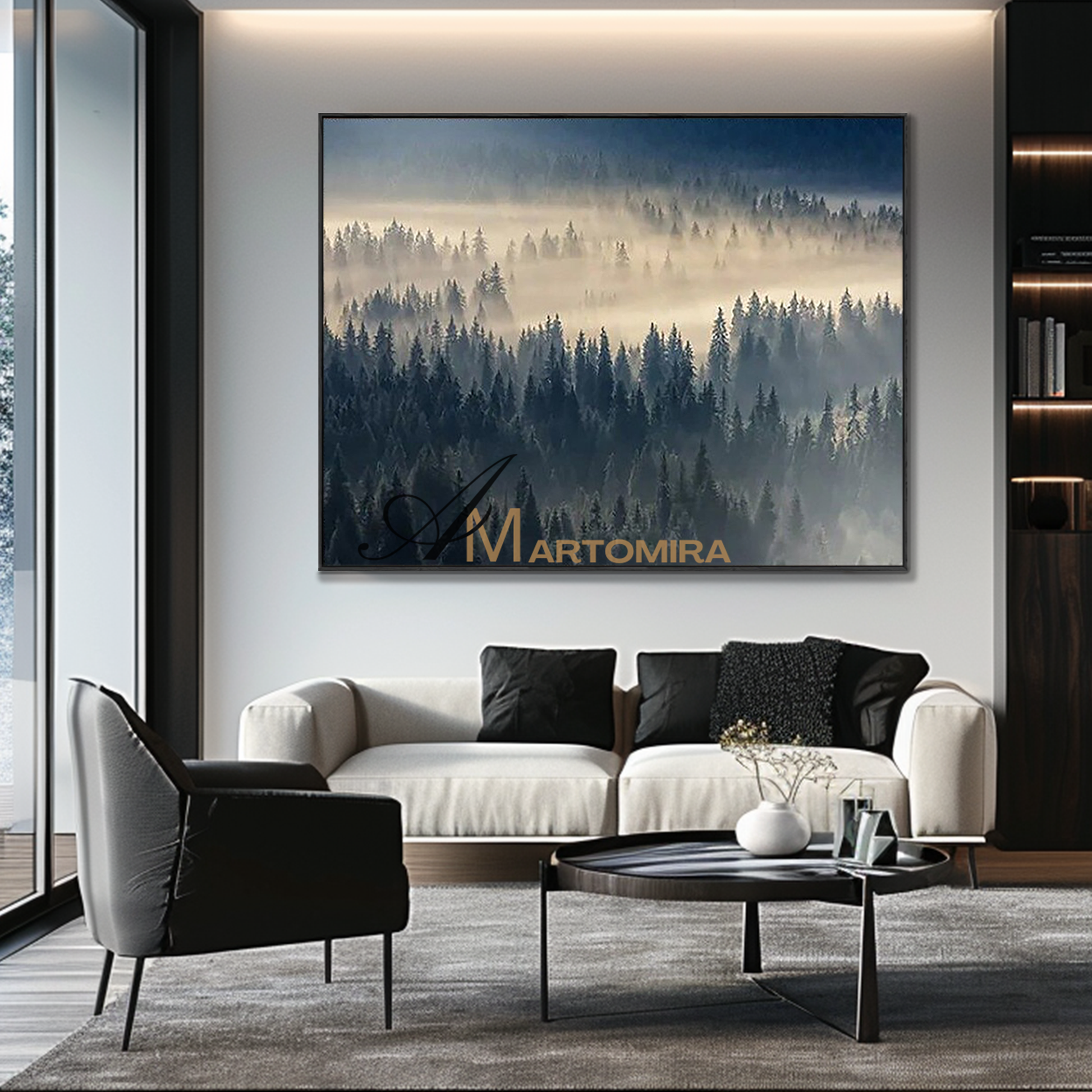 Landscape Wall Art | Forest Wall Art | Landscape Wall Art For Living Room | Modern Art #MF125