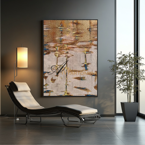 Abstract Wall Art | Modern Contemporary Wall Decor | Brown And Beige Wall Art | Large Wall Art #MF091