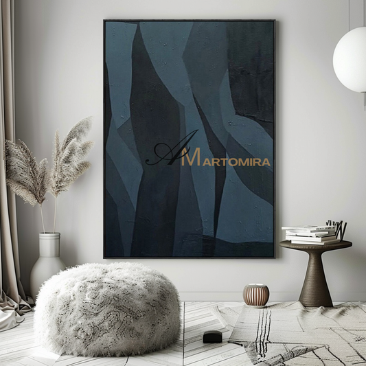 Abstract Wall Art | Abstract Geometric Art | Minimalist Wall Art For Living Room | Acrylic Paint #MF138