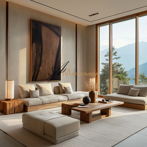 Wabi Sabi Wall Art | Modern Abstract Wall Art | Extra Large Wall Art For Living Room #MF130