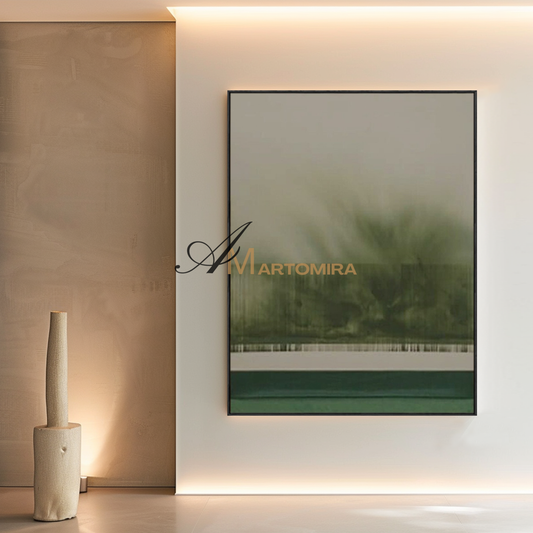Abstract Wall Art | Green Wall Art | Abstract Wall Art For Living Room | Modern Art #MF106