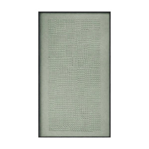 Minimalist Abstract Textured Plaster Wall Art Soft Muted Sage Green Geometric Grid Pattern Framed Modern Neutral Home Decor for Living Room Bedroom Office Dining Room Hallway