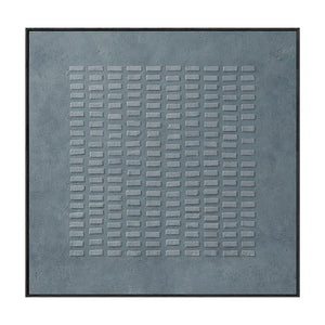 Minimalist Grey Geometric Line Textured 3D Relief Abstract Wall Art Modern Neutral Tonal Framed Decor for Living Room Office Bedroom Hallway Dining Room