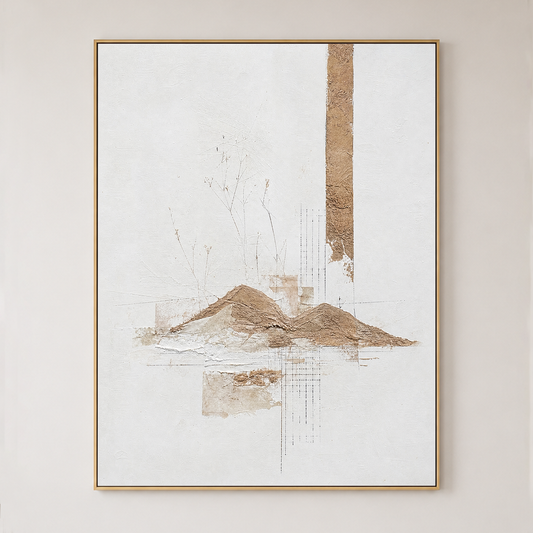 Serene Abstract Wabi-Sabi Landscape