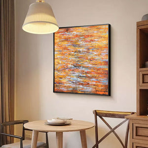 Colorful Abstract Art | Square Wall Art | Modern Abstract Art | Abstract Texture Wall Art #DF003