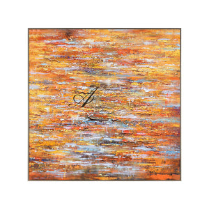 Colorful Abstract Art | Square Wall Art | Modern Abstract Art | Abstract Texture Wall Art #DF003