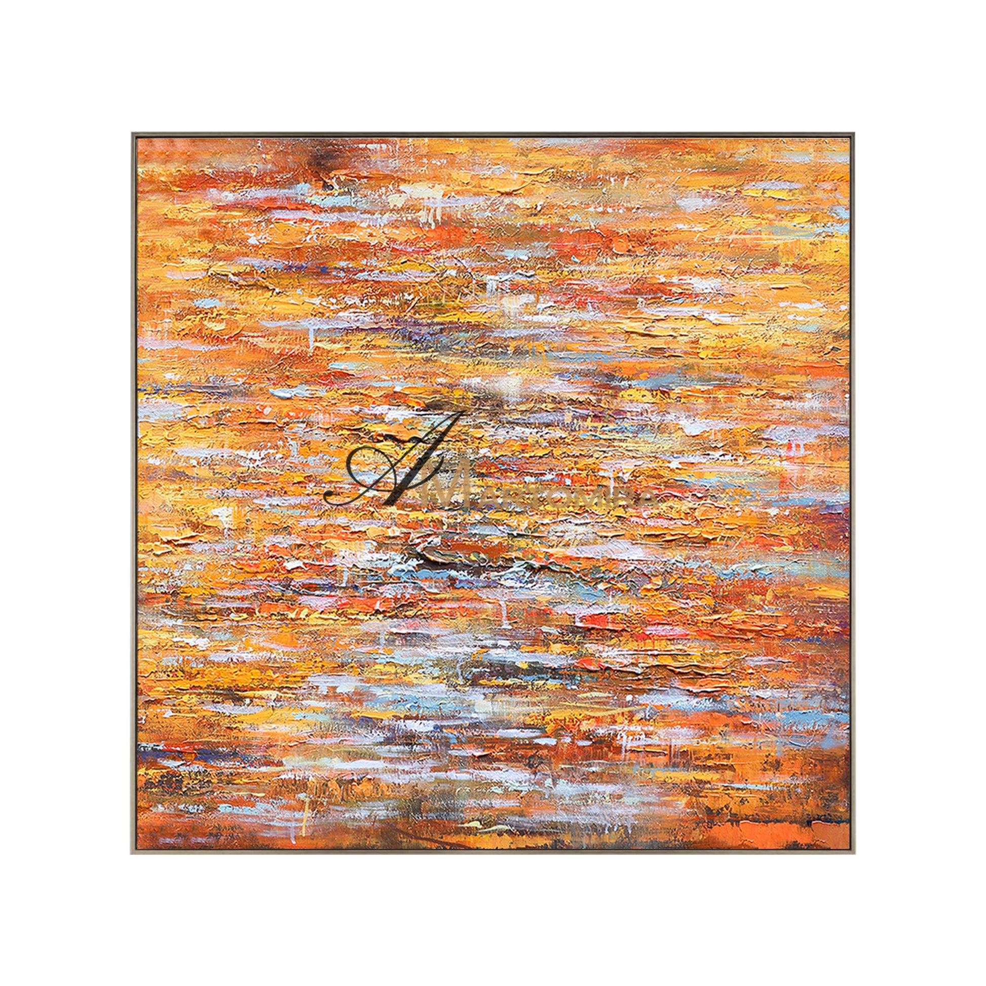 Colorful Abstract Art | Square Wall Art | Modern Abstract Art | Abstract Texture Wall Art #DF003