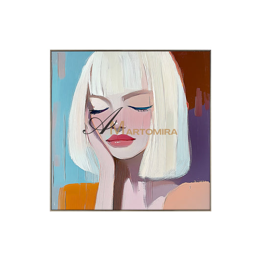 Women Painting | Art Portraits | Emotional Artwork | Wall Art For Bedroom #AP047