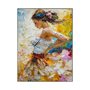 Acrylic Paint | Painting Art Woman | Colorful Paingtings | Wall Art For Bedroom #AP006