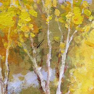 Landscape Wall Art Canvas | Autumn Painting | Tree Painting | Paintings For Living Room #DF023