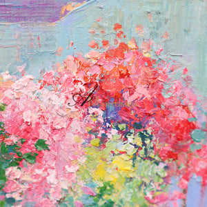 Landscape Wall Art | Garden Wall Art | Colorful Flower Wall Art | Large Painting For Living Room  #DF022