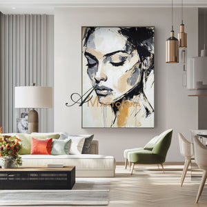 Oil Painting | Abstract Painting Woman | Portraits Painting | Wall Art Decor  #AP001