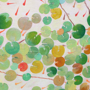 Green Abstract Art | Absrract Circle Paintings | Modern Abstract Art | Wall Art For Bedroom #DF031