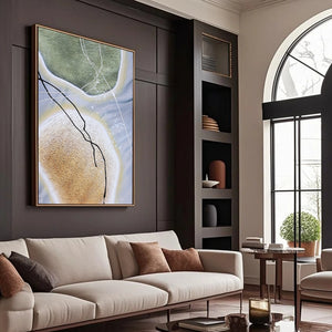 Textured Canvas Art | Large Textured Wall Art | Modern Abstract Wall Art | Abstract Geometric Art #DF012