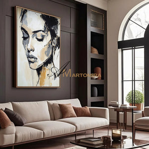 Oil Painting | Abstract Painting Woman | Portraits Painting | Wall Art Decor  #AP001