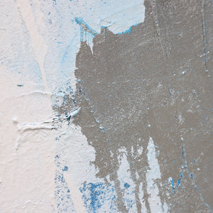 Blue And White Wall Art | Modern Abstract Oil Painting | Minimalist Abstract Art #DF025