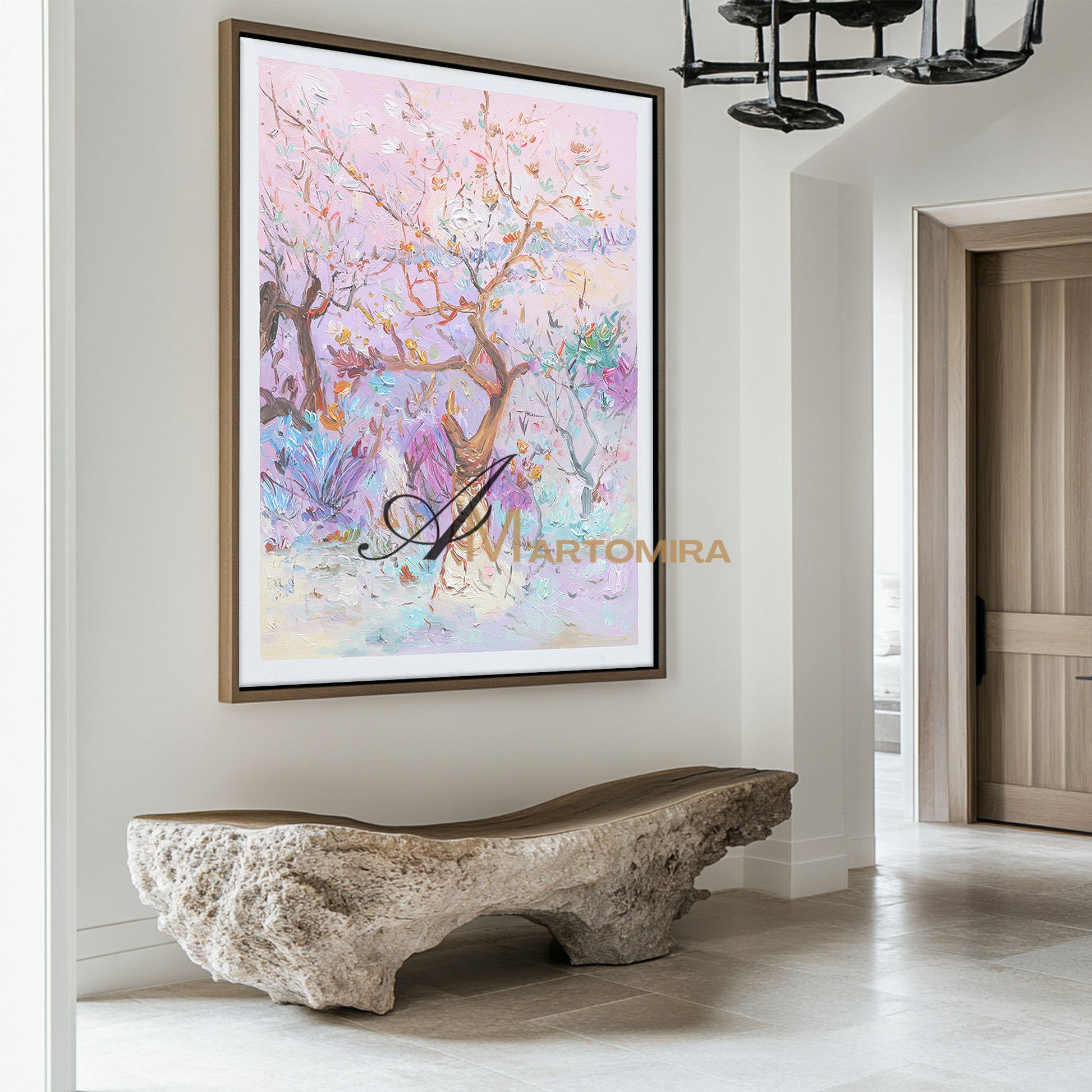 Colorful Wall Art | Modern Abstract Art | Large Canvas wall Art | Painting The Tree #DF006