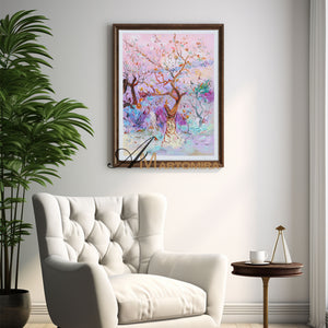 Colorful Wall Art | Modern Abstract Art | Large Canvas wall Art | Painting The Tree #DF006