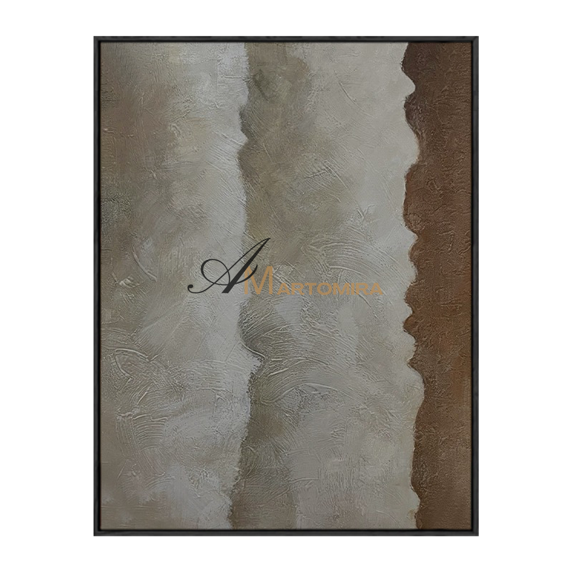 Abstract Landscape Painting | Beach Landscape Painting | Neutral Canvas Wall Art #MF147