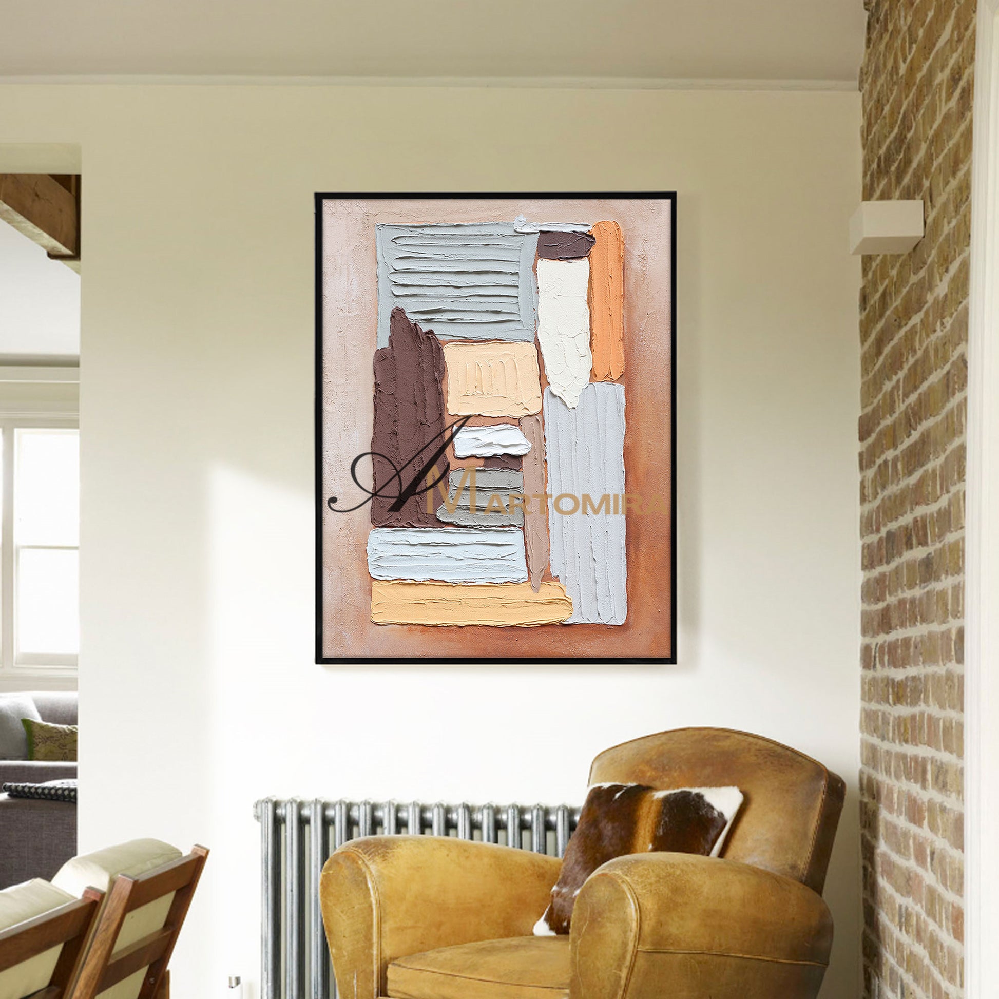 Abstract Wall Art | Contemporary Wall Art Decor | Large Abstract Wall Art For Living Room #DF007