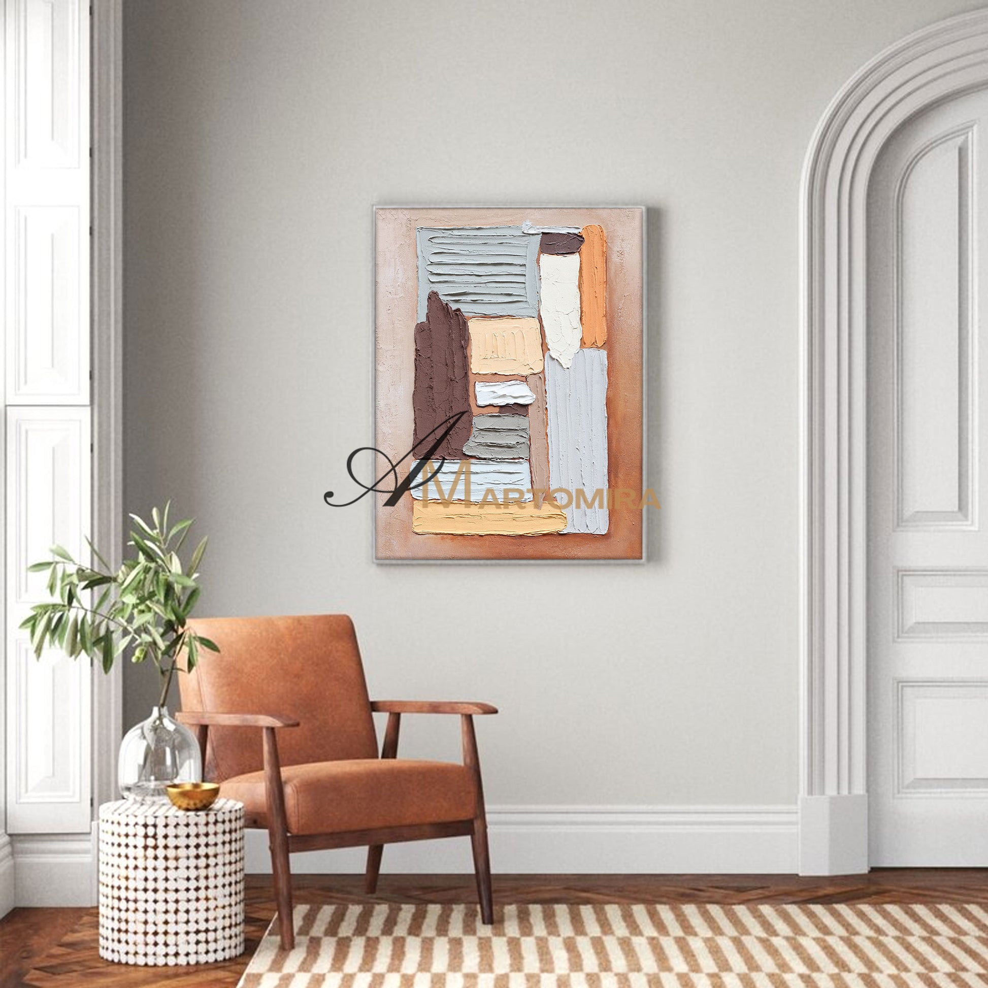 Abstract Wall Art | Contemporary Wall Art Decor | Large Abstract Wall Art For Living Room #DF007