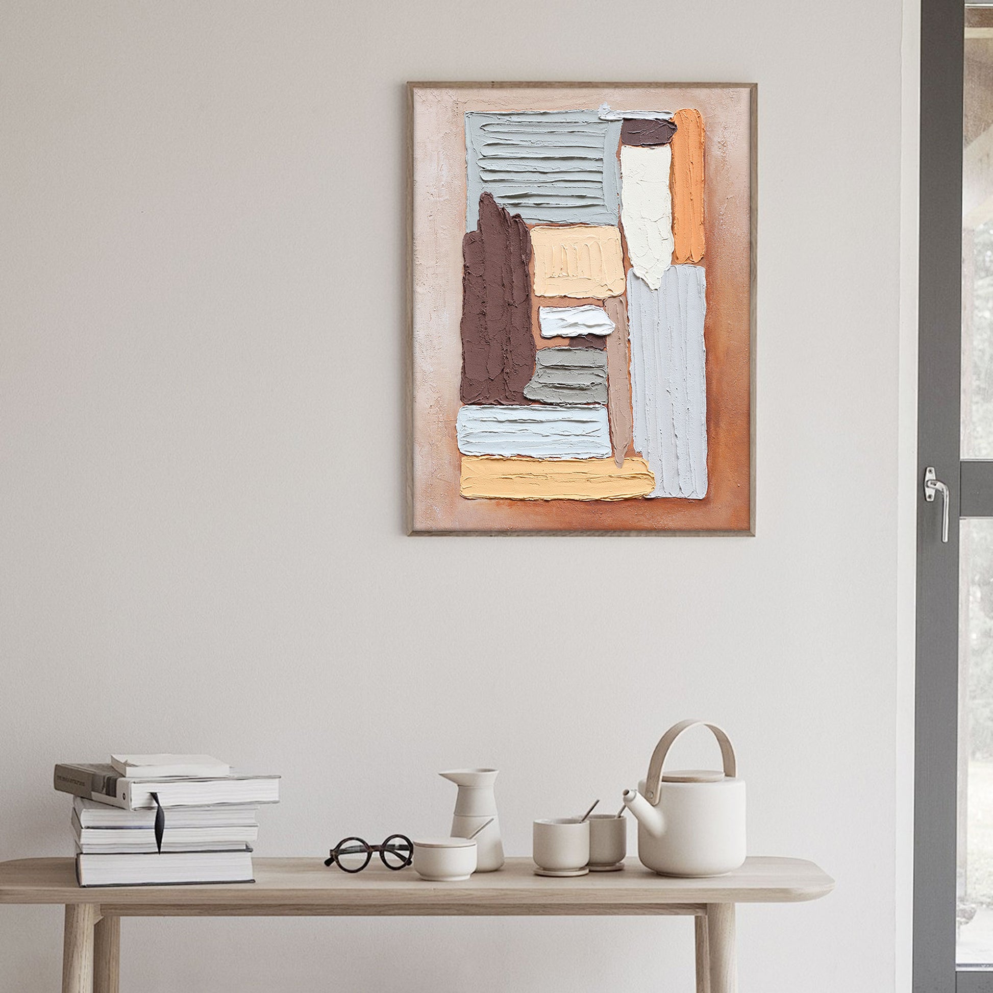 Abstract Wall Art | Contemporary Wall Art Decor | Large Abstract Wall Art For Living Room #DF007