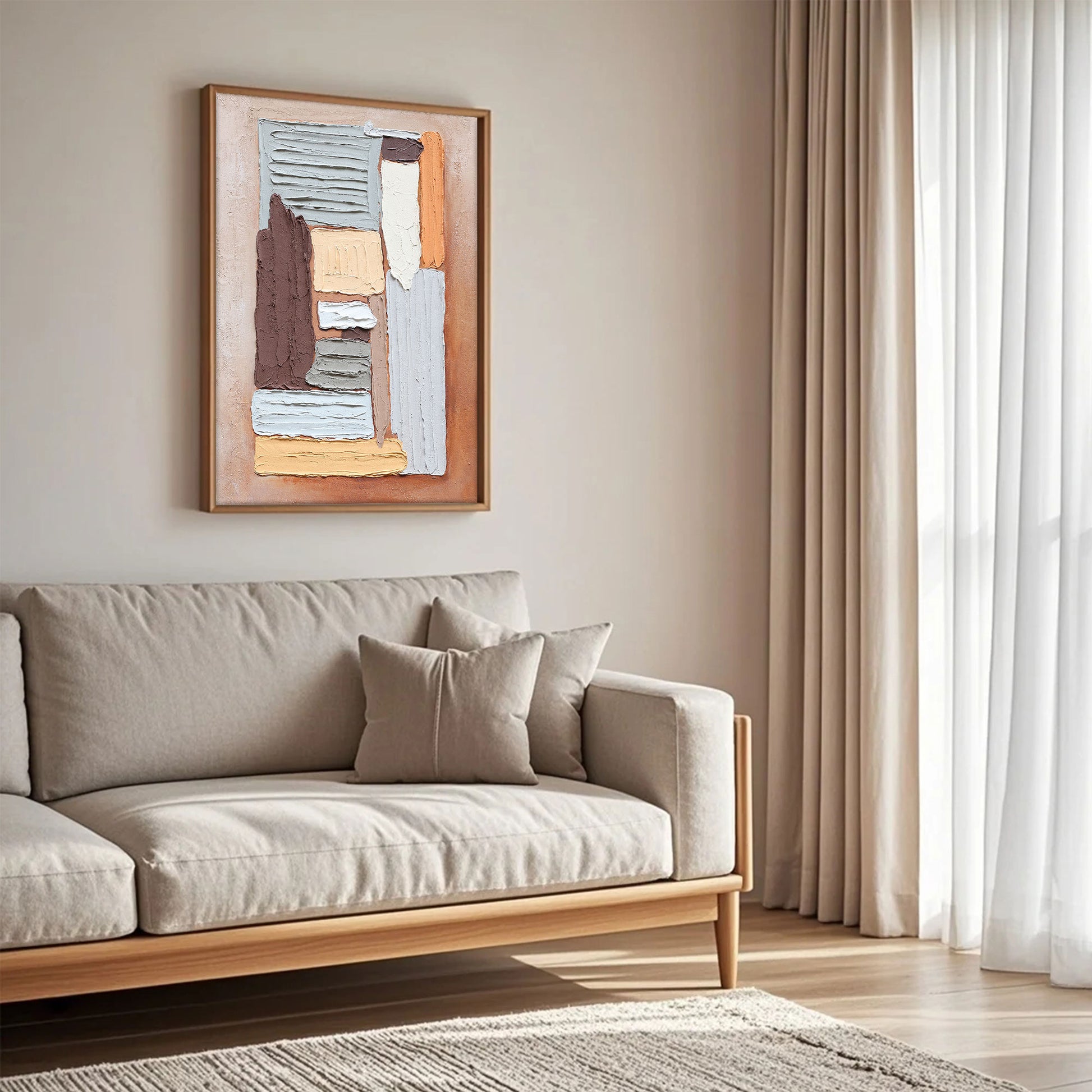 Abstract Wall Art | Contemporary Wall Art Decor | Large Abstract Wall Art For Living Room #DF007