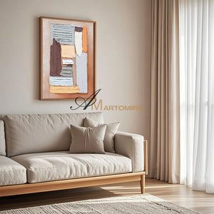 Abstract Wall Art | Contemporary Wall Art Decor | Large Abstract Wall Art For Living Room #DF007