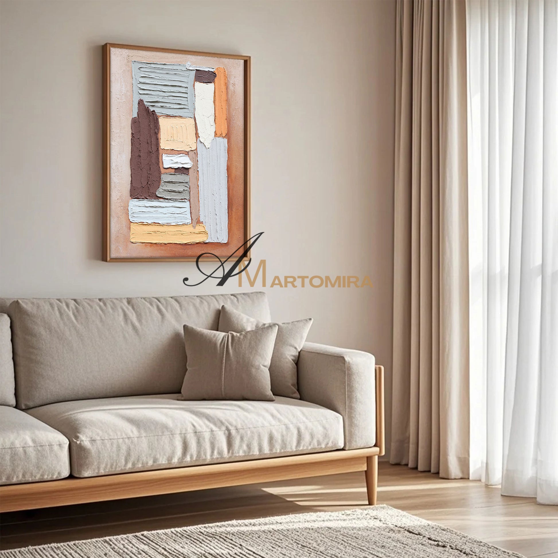 Abstract Wall Art | Contemporary Wall Art Decor | Large Abstract Wall Art For Living Room #DF007