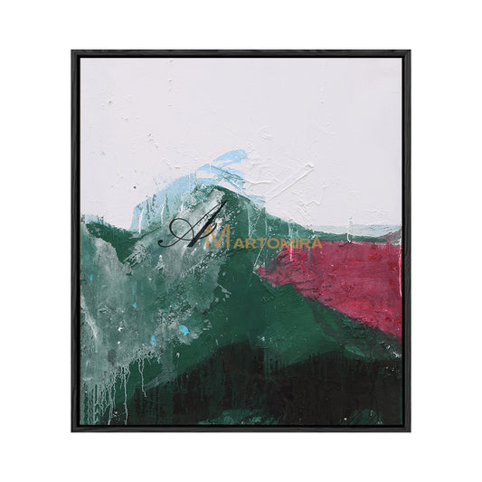 Abstract Landscape Art | Mountain Landscape Art | Green Abstract Art | Wall Art For Living Room   #DF050