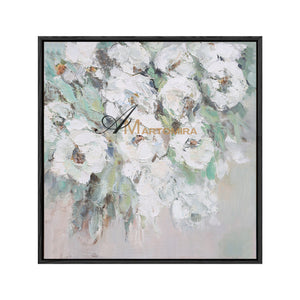Square Wall Art | Flower Paintings On Canvas | Flower Wall Art | Decorative Wall Art #DF039