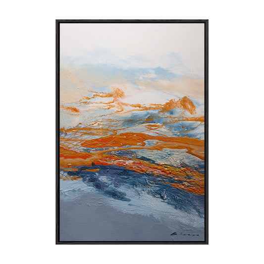Landscape Wall Art | Ocean Abstract Painting | Abstract Wall Art | Paintings For Living Room #DF059