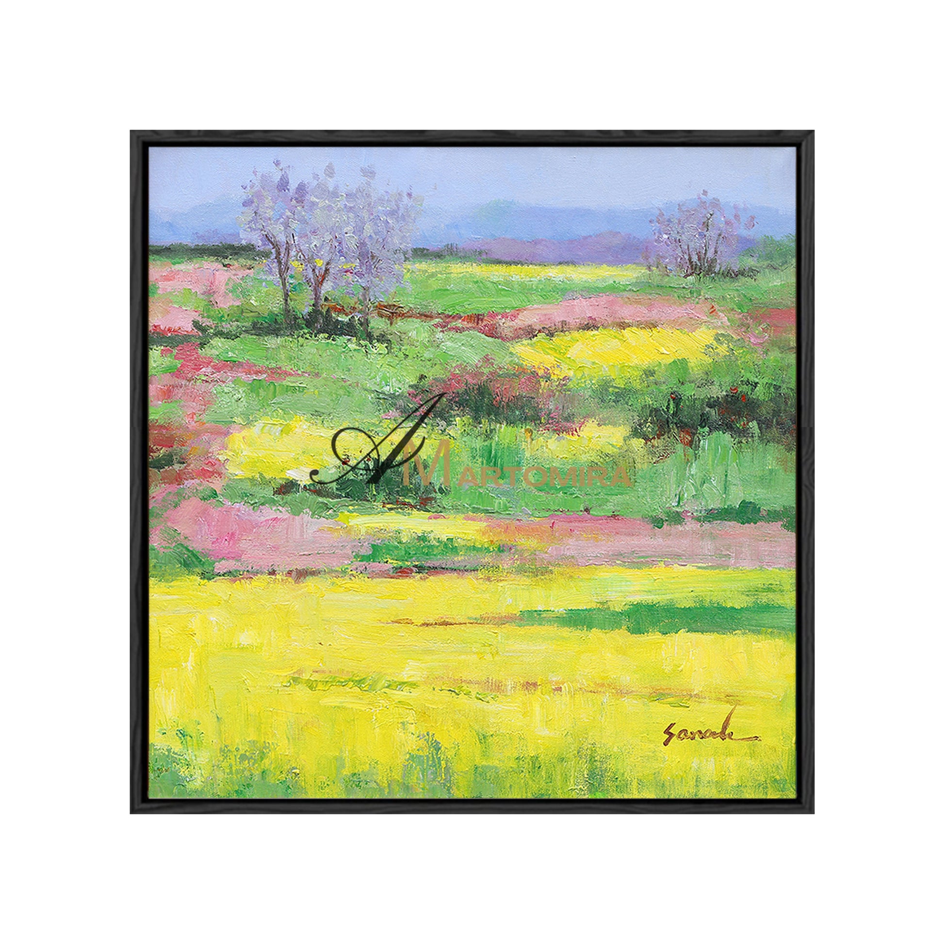 Landscape Wall Art | Acrylic Landscape Painting | Landscape Wall Art For Living Room #DF021