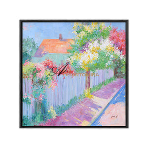 Landscape Wall Art | Garden Wall Art | Colorful Flower Wall Art | Large Painting For Living Room  #DF022