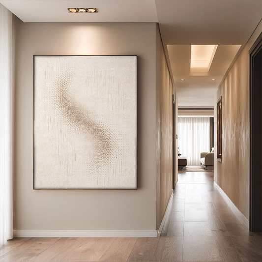 Minimalist Beige Brown Abstract Wabi Sabi Textured Geometry and Lines Wall Art for Modern Home Decor Living Room Bedroom Office Neutral Tone Artwork