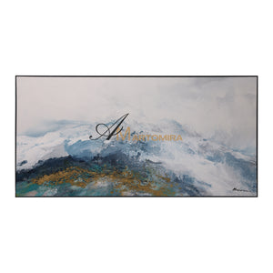 Landscape Wall Art | Abstract Painting Mountains | Abstract Landscape Art | Canvas Painting Wall Decor #DF055
