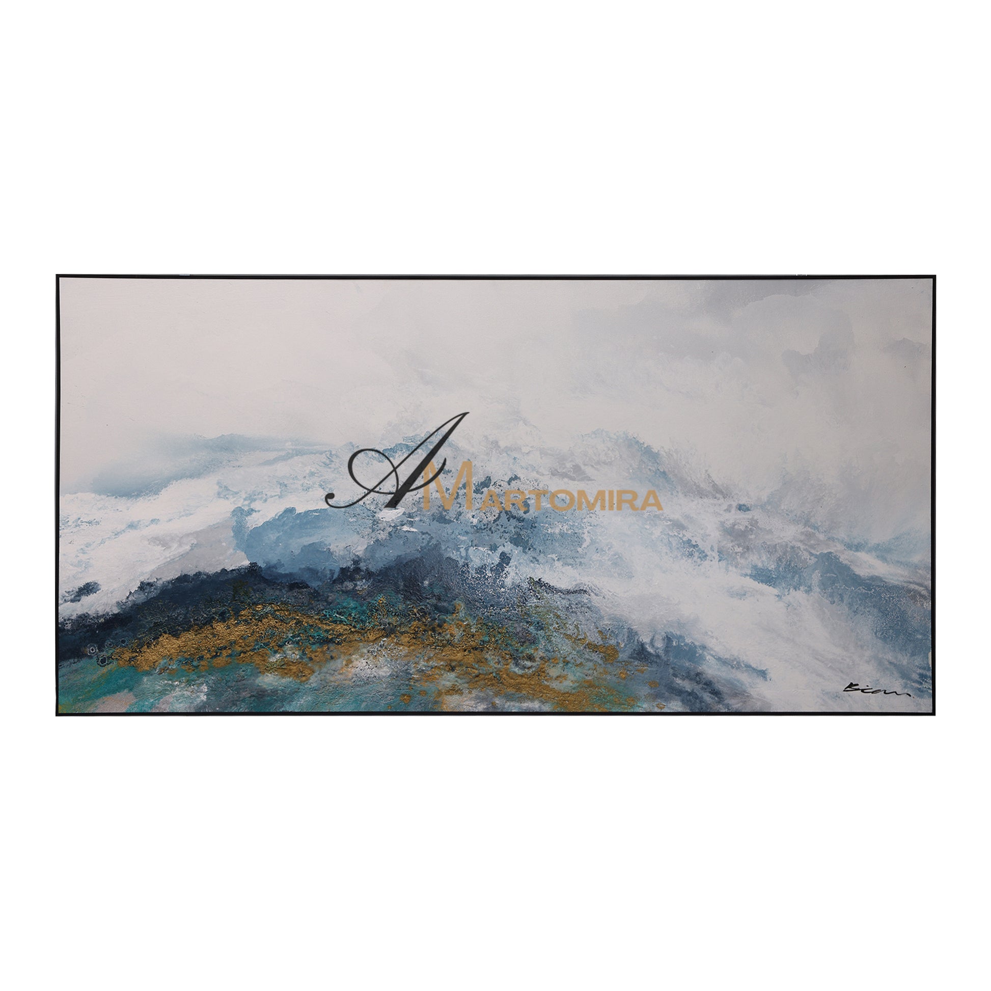 Landscape Wall Art | Abstract Painting Mountains | Abstract Landscape Art | Canvas Painting Wall Decor #DF055