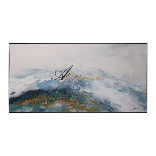 Landscape Wall Art | Abstract Painting Mountains | Abstract Landscape Art | Canvas Painting Wall Decor #DF055