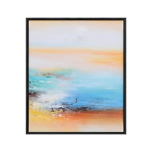 Lake Canvas Wall Art | Modern Abstract Wall Art | Abstract Landscape Wall Art #DF010